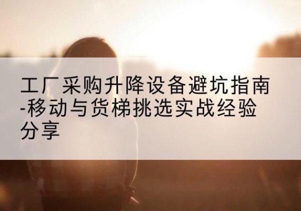 阜城移动式升降机怎么选-工厂采购升降设备避坑指南-移动与货梯挑选实战经验分享